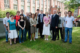 Doppeldiplom-Studenten und die französische Delegation
